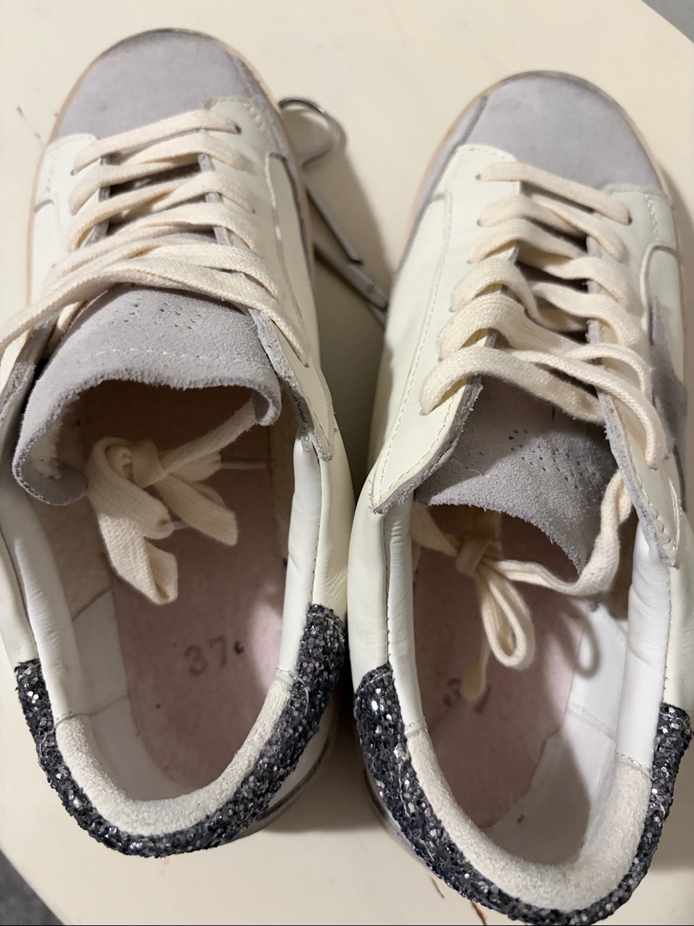 Golden Goose White Superstar Leather Sneaker size 37 Women’s - Picture 5 of 10